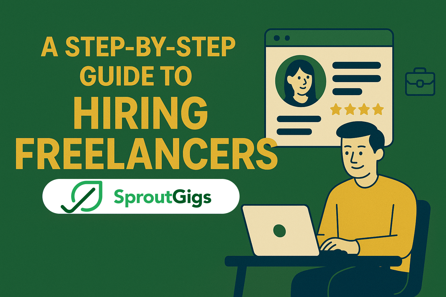 Learn how the SproutGigs platform works when you want to hire a freelancer.